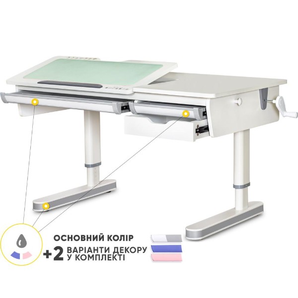 Фото - Парта шкільна Mealux Montreal 2 WG Lite (BD-670-2 WG Lite)